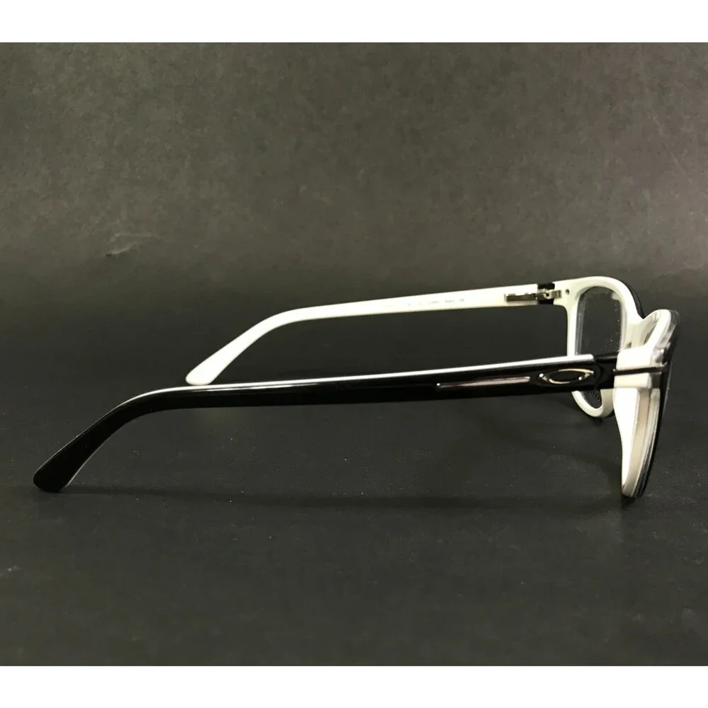 Oakley Eyeglasses Frames Stand Out OX1112-0653 Black White Cat Eye 53-17-136
